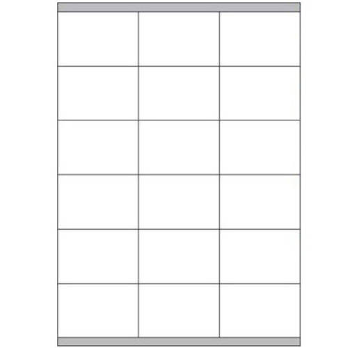 MEGASTAR - CAJA 100 HOJAS ETIQUETAS BLANCAS CON MÁRGENES-LÁSER/INYECCIÓN DE TINTA/FOTOCOPIADORAS-70X48 MM (Ref.LP4MS-7048)