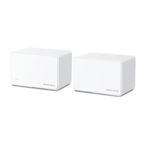 MERCUSYS - Halo H80X(2-pack) Doble banda (2,4 GHz / 5 GHz) Wi-Fi 6 (802.11ax) Blanco 3 Interno (Ref.HALO H80X(2-PACK))