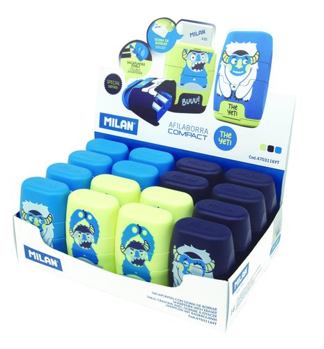 MILAN - AFILABORRA COMPACT THE YETI CAJA EXPOSITORA 16U C/SURTIDOS (Ref.4703116YT)