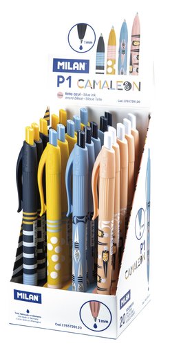 MILAN - BOLÍGRAFO P1 CAMALEÓN 4 COLORES EXPOSITOR -20U- (Ref.1765729120)