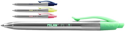 MILAN - BOLIGRAFO RT. P1 SILVER EXPOSITOR de 20 (Ref.1765779120)
