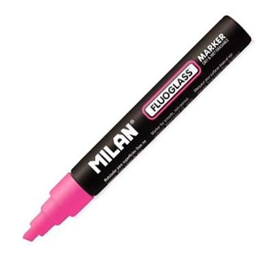 MILAN - FLUOGLASS ROTULADOR BORRABLE FUCSIA CAJA EXPOSITORA -12U- (Ref.591293412)