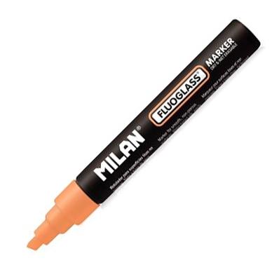 MILAN - FLUOGLASS ROTULADOR BORRABLE NARANJA CAJA EXPOSITORA -12U- (Ref.591293212)