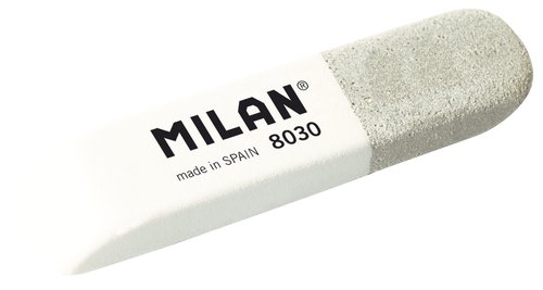 MILAN - GOMA de BORRAR CAUCHO 8030 TINTA y LAPIZ (ud.) (Ref.CCM8030BG)