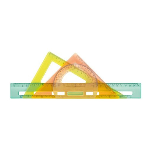 MILAN - KIT DE REGLAS DE TRAZADO TRANSPARENTE SERIE NEW LOOK C/SURTIDOS (Ref.359801NL)