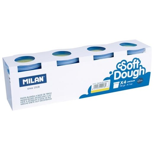 MILAN - PASTA BLANDA SOFT DOUGH CAJA 4 BOTES 116GR AMARILLO (Ref.9135112004)