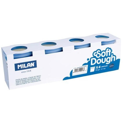 MILAN - PASTA BLANDA SOFT DOUGH CAJA 4 BOTES 116GR BLANCO (Ref.9135111004)