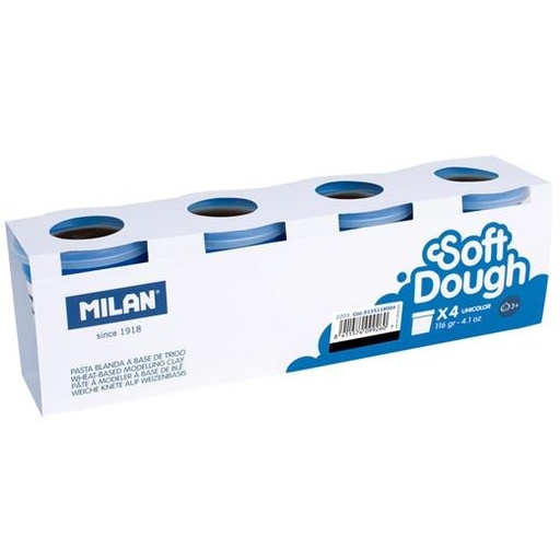 MILAN - PASTA BLANDA SOFT DOUGH CAJA 4 BOTES 116GR NEGRO (Ref.9135118004)