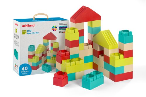MINILAND - JUEGO ED. ECO SUPER KIM BLOC 40 (Ref.32159)