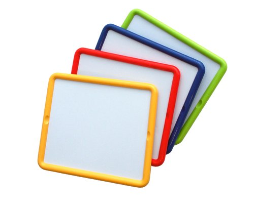 MINILAND - SET DE 4 PIZARRAS 30x 26cm DOS CARAS (para letras magnéticas) (Ref.97930)
