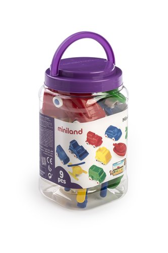 MINILAND - VEHICULO PLASTICO MINIMOBIL BOTE DE 9 UD (Ref.27470)
