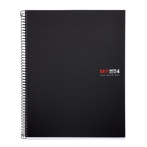 MIQUELRIUS - BLOC NOTEBOOK 4 micro.tapa PP A4 140h CUADRIC.5x5 BASIC NEGRO (Ref.47138)