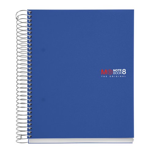 MIQUELRIUS - BLOC NOTEBOOK 8 micro.tapa PP A5 200h CUADRIC.5x5 AZUL (Ref.42005)