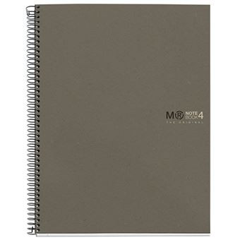 MIQUELRIUS - CUADERNO 100% RECICLADO NB-4 A4 120HOJAS ECOGRIS (Ref.6082)