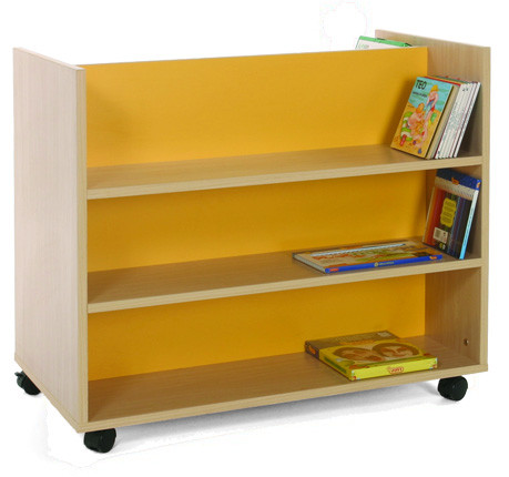 MOBEDUC - CARRO LIBRERÍA DOBLE FRONTAL HAYA (Ref.600903HR18)