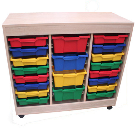 MOBEDUC - CUBETERO DOBLE ACCESO, 3 COLUMNAS HAYA (Ref.600824HR18)