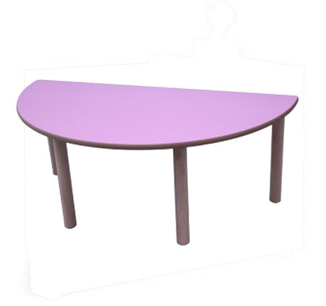 MOBEDUC - MESA SEMIREDONDA 120 CM (TALLA 0 - 3) HAYA (Ref.600553H180)