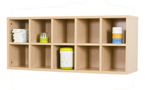 MOBEDUC - MUEBLE CASILLERO 10 CASILLAS 100-42 HAYA (Ref.600706H18)