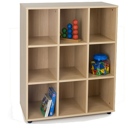 MOBEDUC - MUEBLE INTERMEDIO 9 CASILLAS HAYA (Ref.600807HP18)