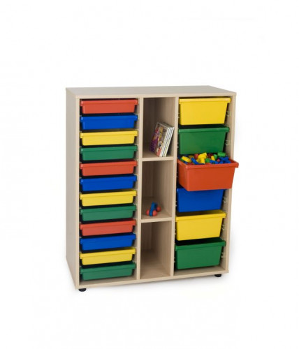 MOBEDUC - MUEBLE INTERMEDIO CUBETERO 2 COLUMNAS 900 HAYA (Ref.600819HP18)