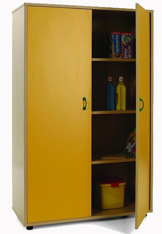 MOBEDUC - MUEBLE MEDIO ARMARIO 2 PUERTAS HAYA (Ref.600302HPS18)