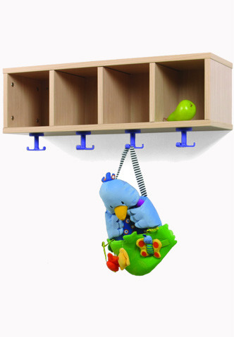 MOBEDUC - MUEBLE PERCHERO 4 CASILLAS 80-22 HAYA (Ref.600604H18)