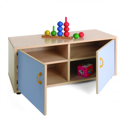 MOBEDUC - MUEBLE SUPERBAJO ARMARIO 4 CASILLAS HAYA (Ref.600104HPS18)