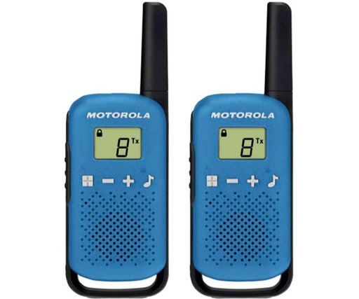MOTOROLA - T42 Walkie Talkie 4Km 16CH Azul Duo (Ref.B4P00811LDKMAW)