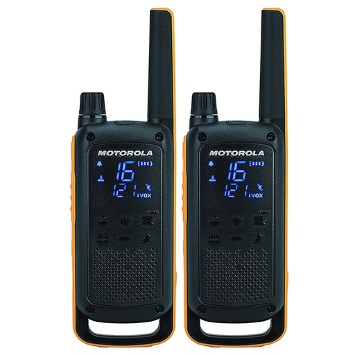 MOTOROLA - T82 Walkie Talkie 10Km 16CH Pack Duo (Ref.B8P00811EDRMAW)