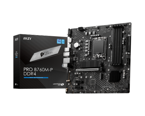 MSI - PRO B760M-P DDR4 placa base Intel B760 LGA 1700 micro ATX (Ref.911-7E02-006)