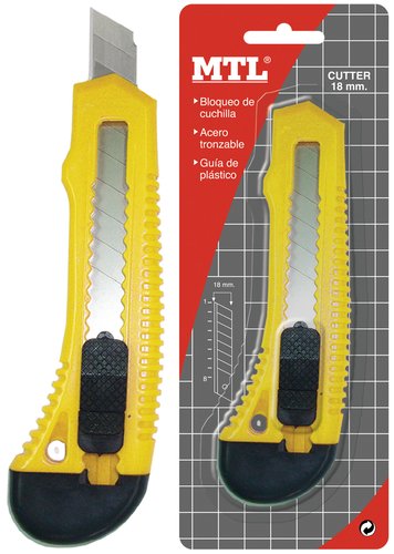 MTL - CUTTER MLT 18 mm. con GUIA PLASTICO (Ref.79254)