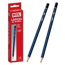 MTL - LAPIZ MADERA GRAFITO HB -12U- (Ref.79560)
