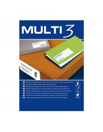 MULTI3 - ETIQUETAS 105X42,4MM 500 HOJAS (Ref.10527)