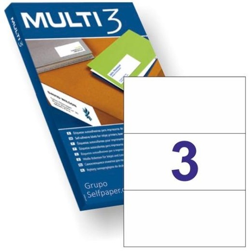 MULTI3 - ETIQUETAS 210X99,0 100 HOJAS (Ref.12549)