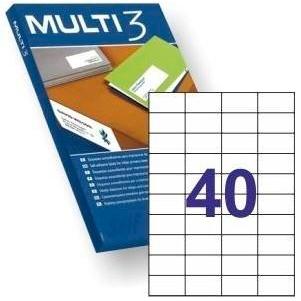 MULTI3 - ETIQUETAS 52,5X29,7 100 HOJAS (Ref.4719)