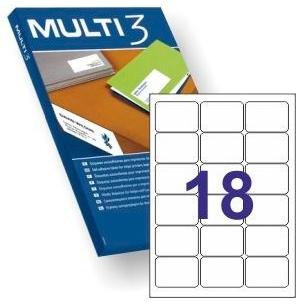 MULTI3 - ETIQUETAS 63,5X46,6 100 HOJAS (Ref.10492)