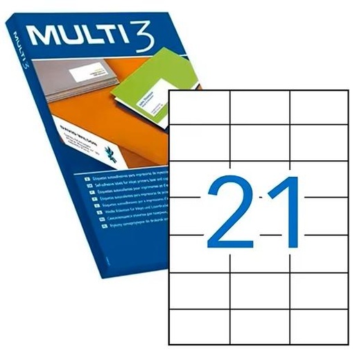 MULTI3 - ETIQUETAS 70,0X42,4 100 HOJAS (Ref.4705)