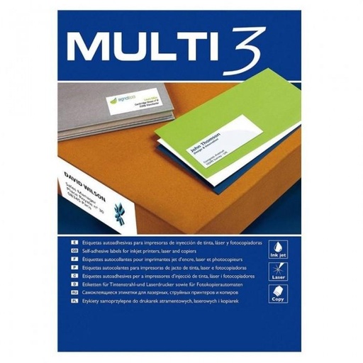 MULTI3 - ETIQUETAS 70X30 100 HOJAS (Ref.4722)