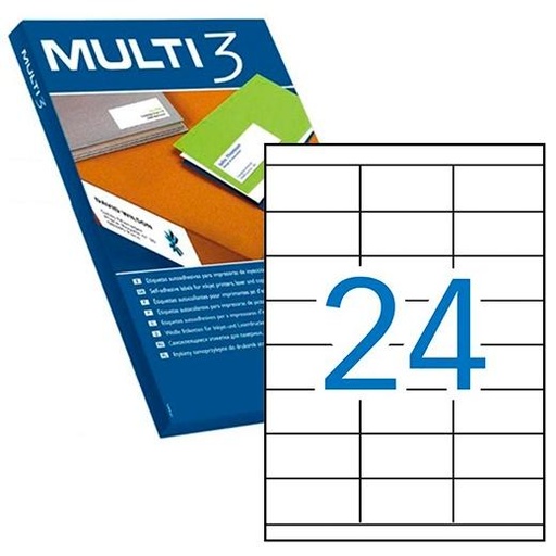MULTI3 - ETIQUETAS 70X35 500 HOJAS (Ref.10517)