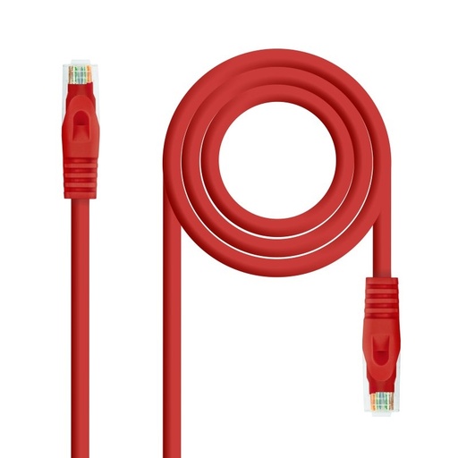 NANOCABLE - Latiguillo Categoria 6A LSZH/UTP 1Metro Rojo (Ref.10.20.1801-R)