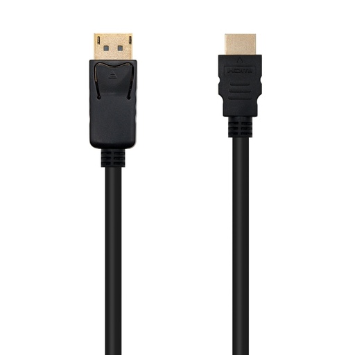 NANOCABLE - Cable conversor DISPLAYPORT a HDMI, DP/M - HDMI/M, Negro, 2.0 M (Ref.10.15.4302)