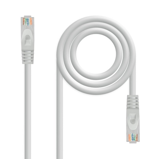 NANOCABLE - Cable de red latiguillo RJ45 LSZH Cat.6A UTP AWG24, Gris, 10 m (Ref.10.20.1810)