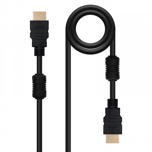 NANOCABLE - CABLE HDMI V1.4 (ALTA VELOCIDAD / HEC) CON FERRITA, A/M-A/M, 1.8 M (Ref.10.15.1802)