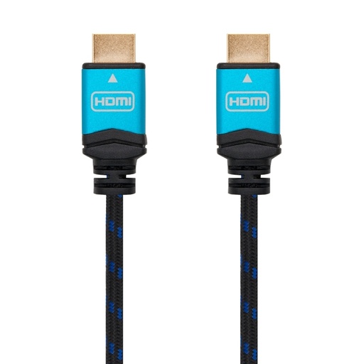NANOCABLE - Cable HDMI V2.0 4K@60GHz 18 Gbps A/M-A/M, negro, 1.0 m. (Ref.10.15.3701)