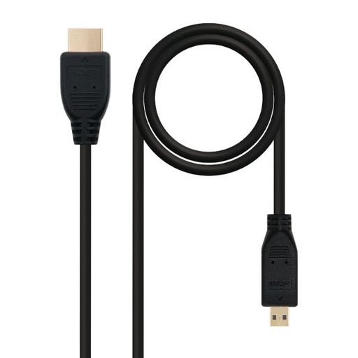 NANOCABLE - CABLE MICRO HDMI V1.4 (ALTA VELOCIDAD / HEC), A/M-D/M, 1.8 M (Ref.10.15.3502)
