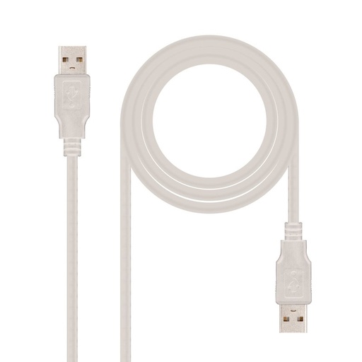 NANOCABLE - CABLE USB 2.0, TIPO A/M-A/M, 2.0 M (Ref.10.01.0303)