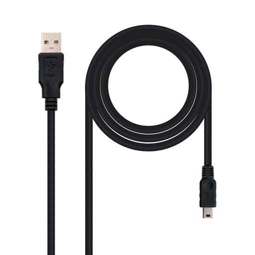 NANOCABLE - CABLE USB 2.0, TIPO A/M-MINI USB 5PIN/M, 0.5 M (Ref.10.01.0400)