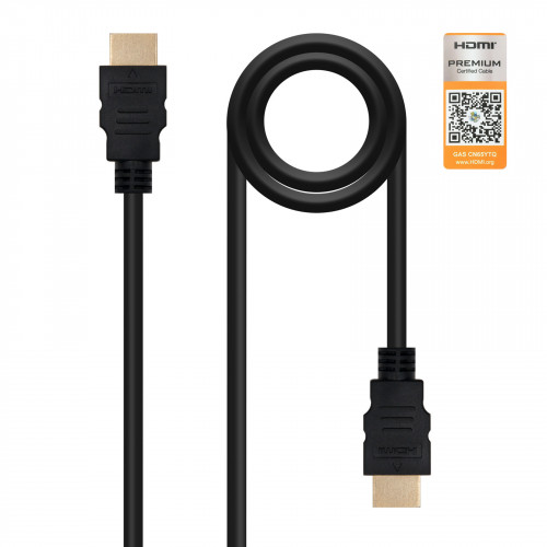 NANOCABLE - HDMI V2.0, 1.5m cable HDMI 1,5 m HDMI tipo A (Estándar) Negro (Ref.10.15.3601-L150)