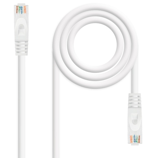 NANOCABLE - Latiguillo Cat. 6A LSZH/UTP 3 M Blanco (Ref.10.20.1803-W)