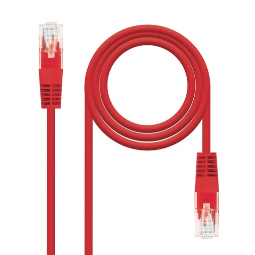 NANOCABLE - Latiguillo Cat. 6UTP 2 M Rojo (Ref.10.20.0402-R)